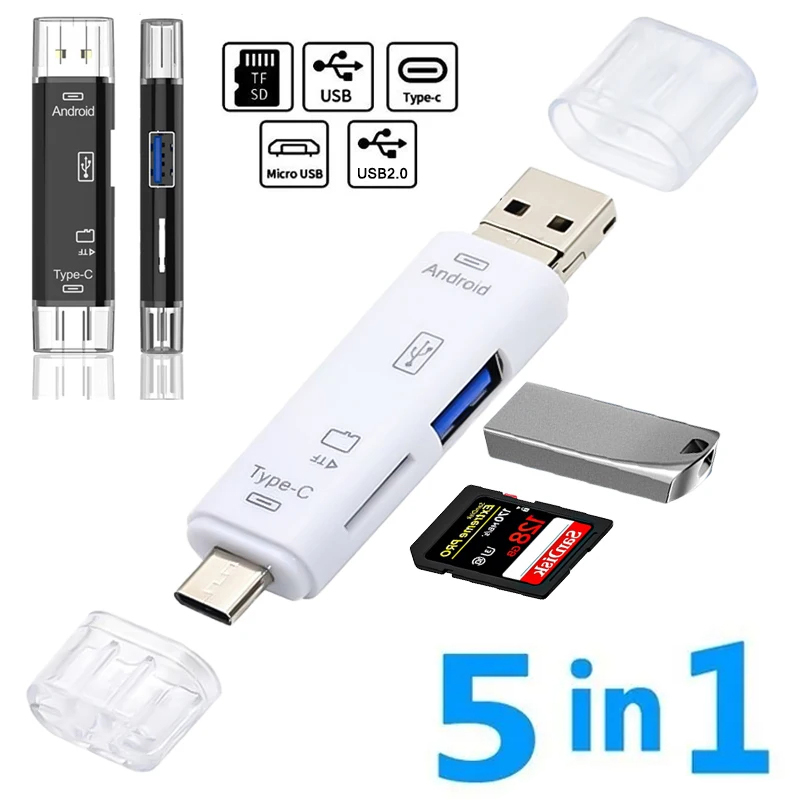 Micro Sd Card - 5 in 1 Multifunctionele Usb 2.0
