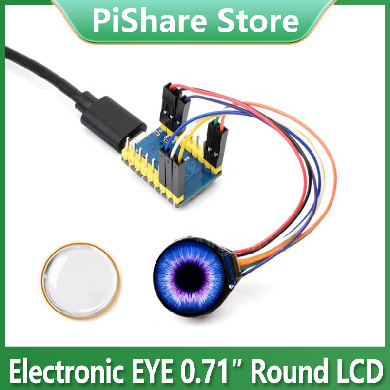 Pi Display - Elektronische EYE 0,71 inch rond LCD-scherm