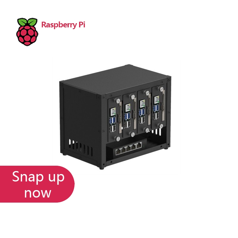 Pi 4 Case - UCTRONICS Raspberry Pi Cluster-behuizing, Multi Pi