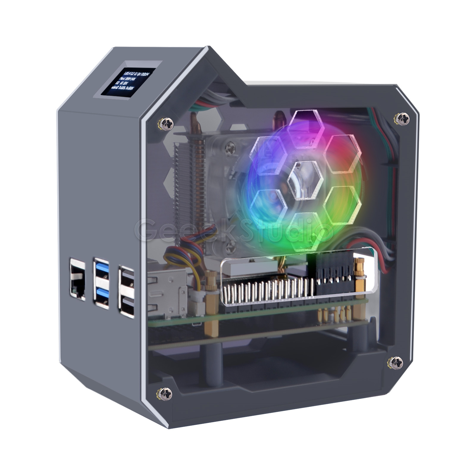 Pi 5 Case - N07 Minitower Nvme Nas Kit Voor