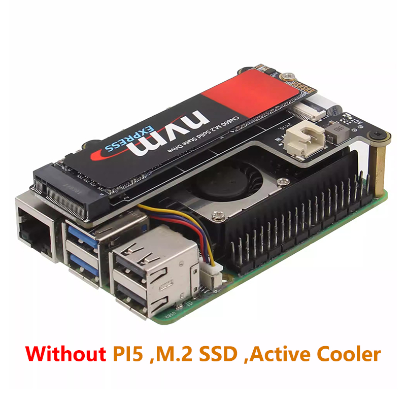 Raspberry Pi 5 PCIE M.2 NVMe-p - Pi Cooler recensie en prijs