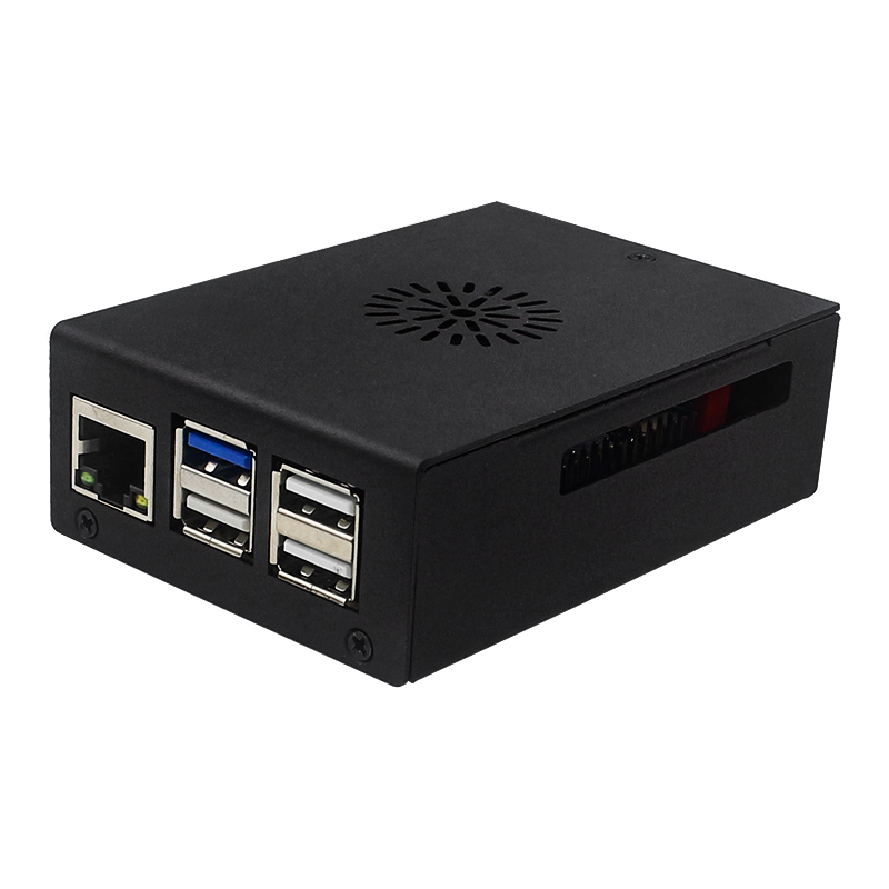 Oranje Pi 5 Max-behuizing met  - Pi 5 Case recensie en prijs