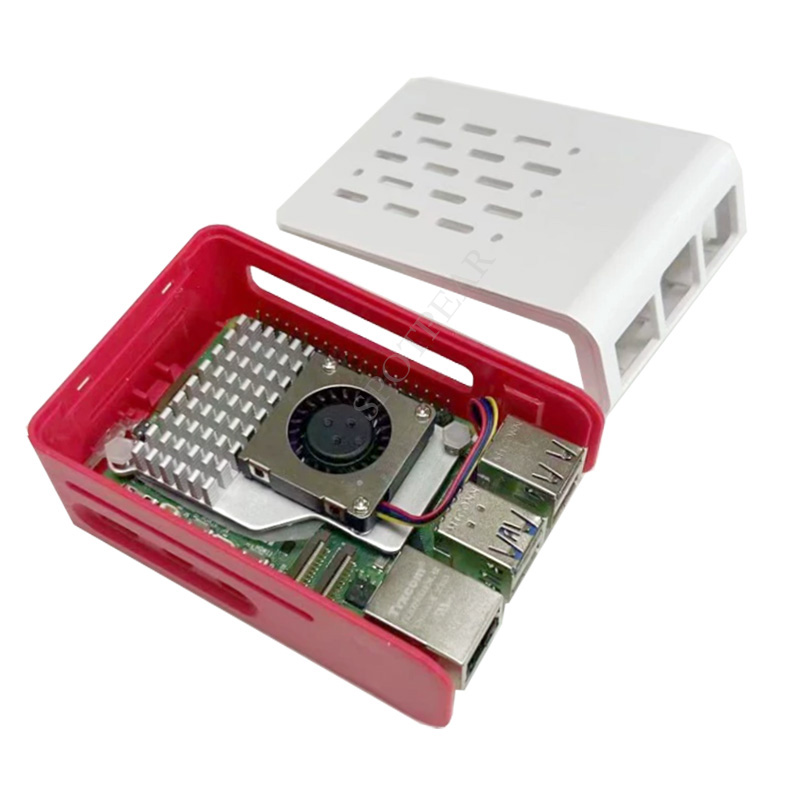 Raspberry Pi 5 rood-witte koel - Pi 5 Case recensie en prijs