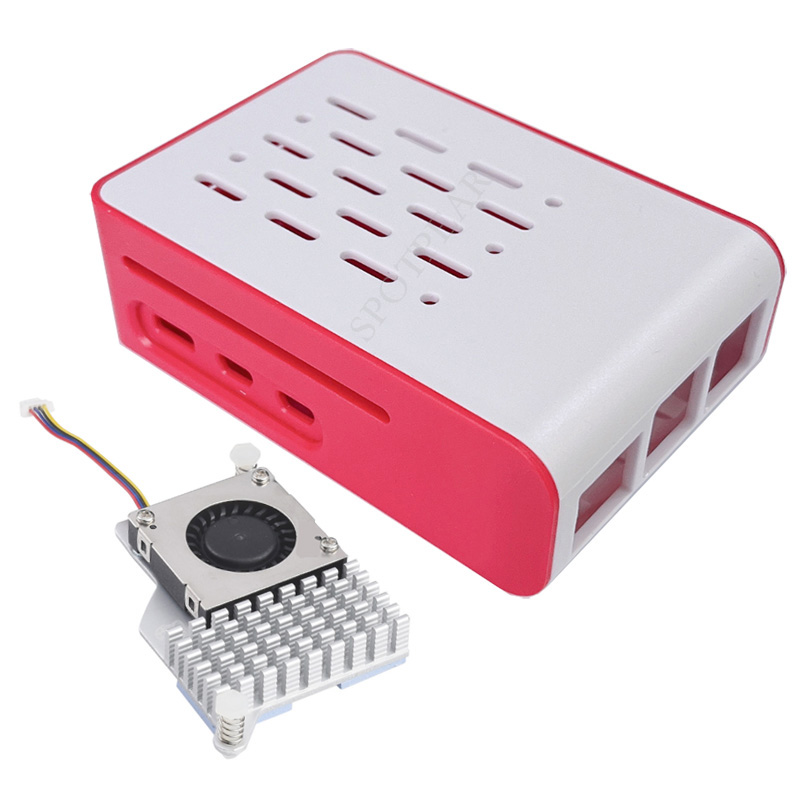 Raspberry Pi 5 rood-witte koel - Pi 5 Case recensie en prijs