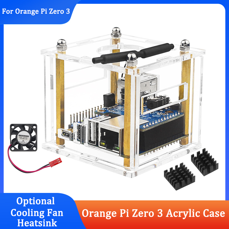 Orange Pi Zero 3 Acrylbehuizin - Pi Cooler recensie en prijs