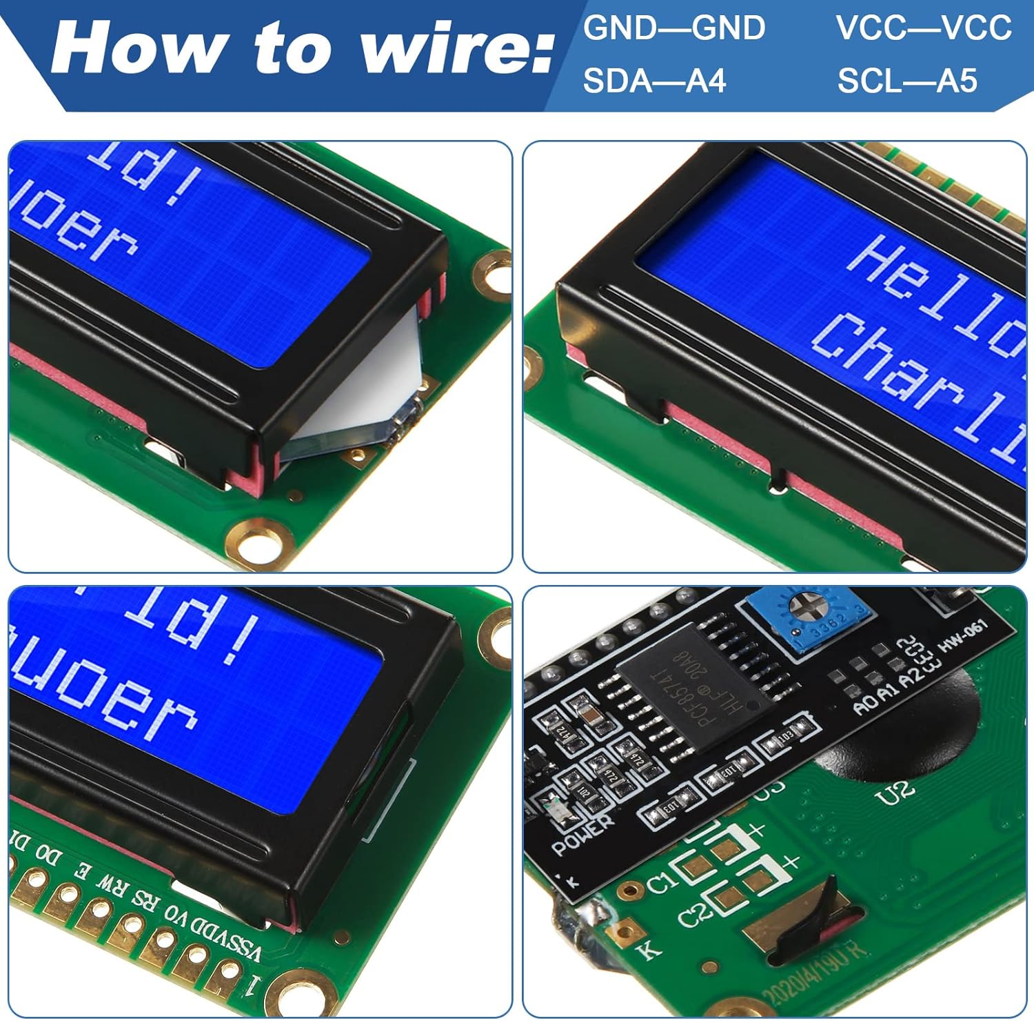 1Set 1602 LCD 20*4 Blauw Scher - Raspberry Pi 4 recensie en prijs