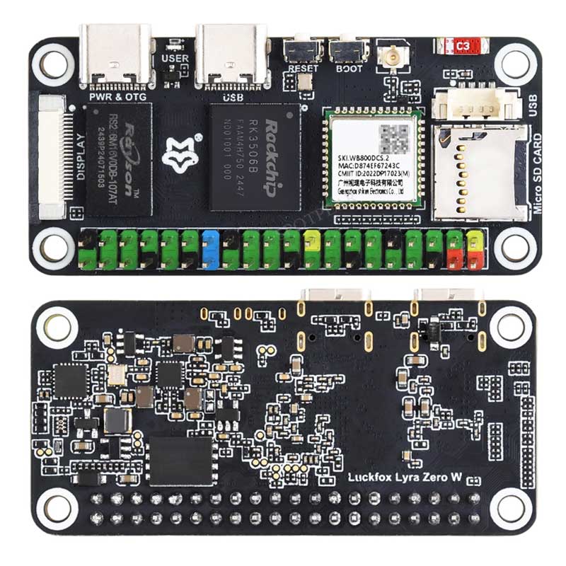 Luckfox Lyra Zero W RK3506B Ro - Pi Display recensie en prijs