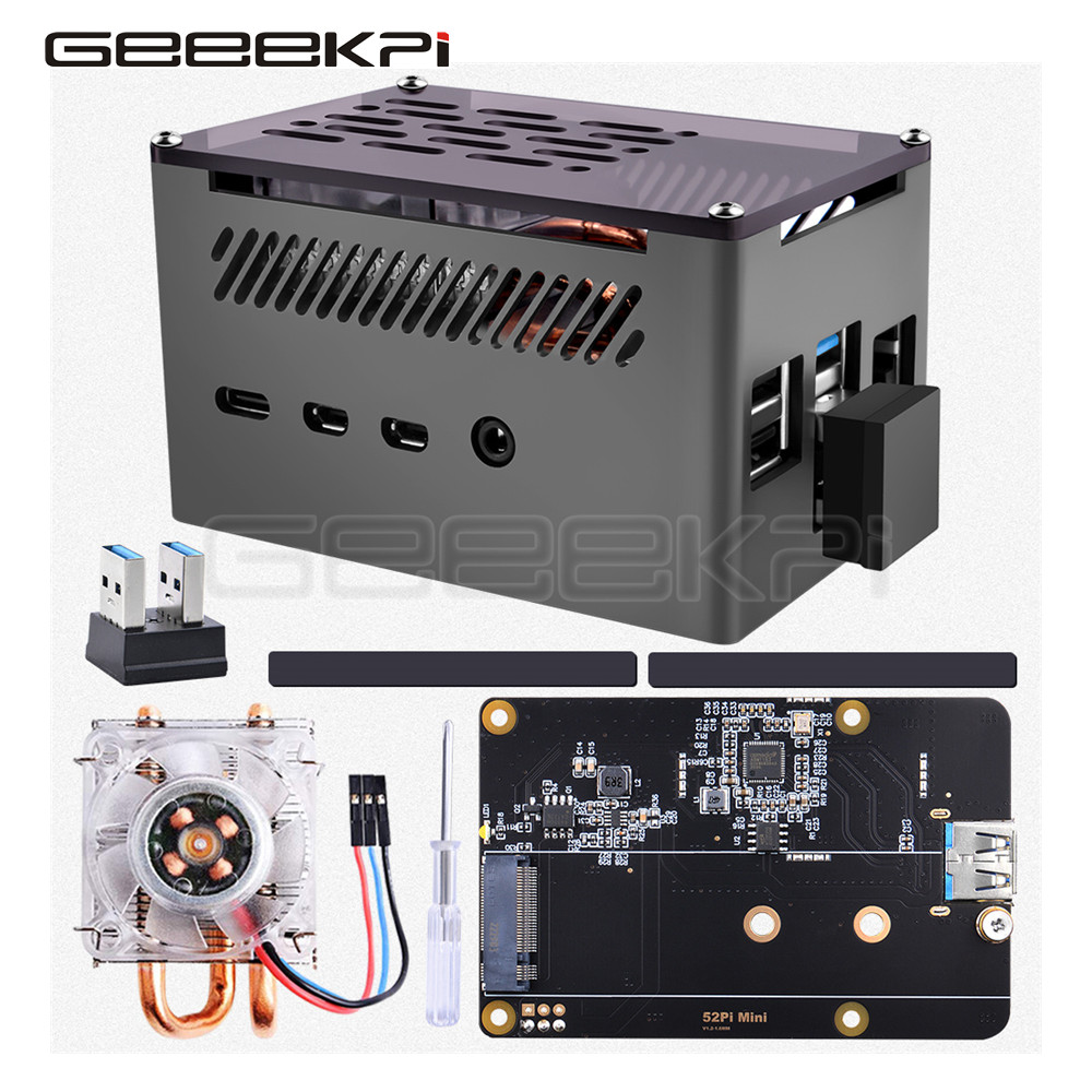 Geeekpi Aluminium Brick Case Z - Pi 4 Case recensie en prijs