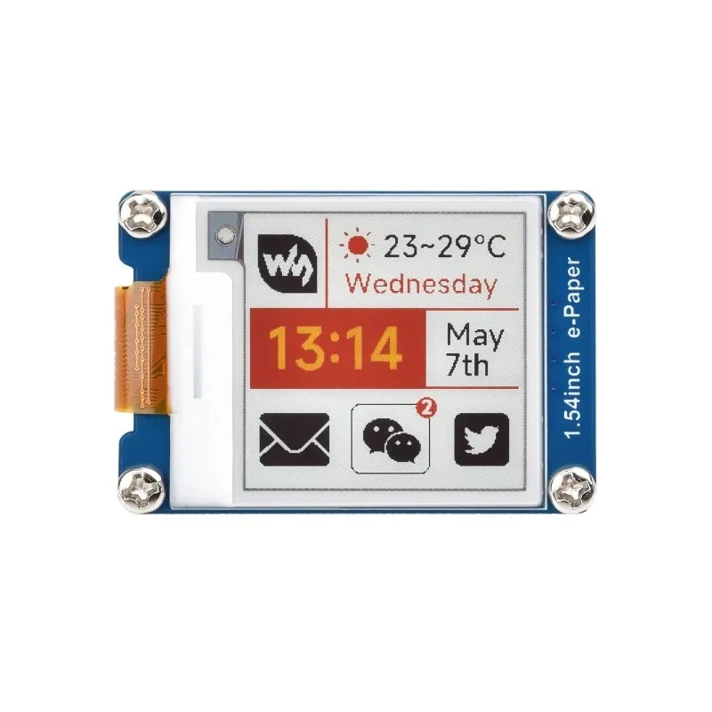 1,54 inch E-Paper displaymodul - Raspberry Pi 4 recensie en prijs