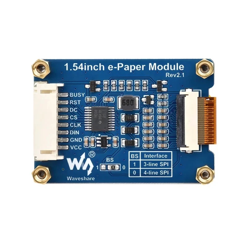 1,54 inch E-Paper displaymodul - Raspberry Pi 4 recensie en prijs